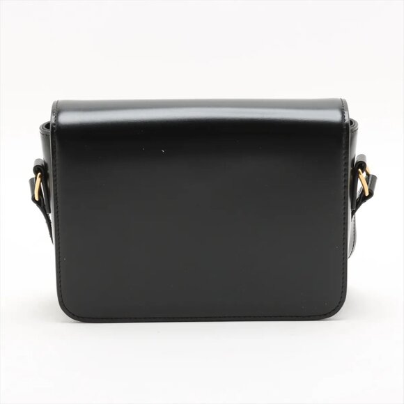 Celine Triomphe Teen Leather Shoulder Bag – Black - Picture 2 of 9